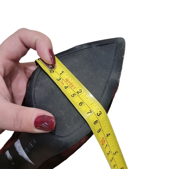 Nine West Red Leopard Print Stilletto Ankle Boots - Picture 9 of 9